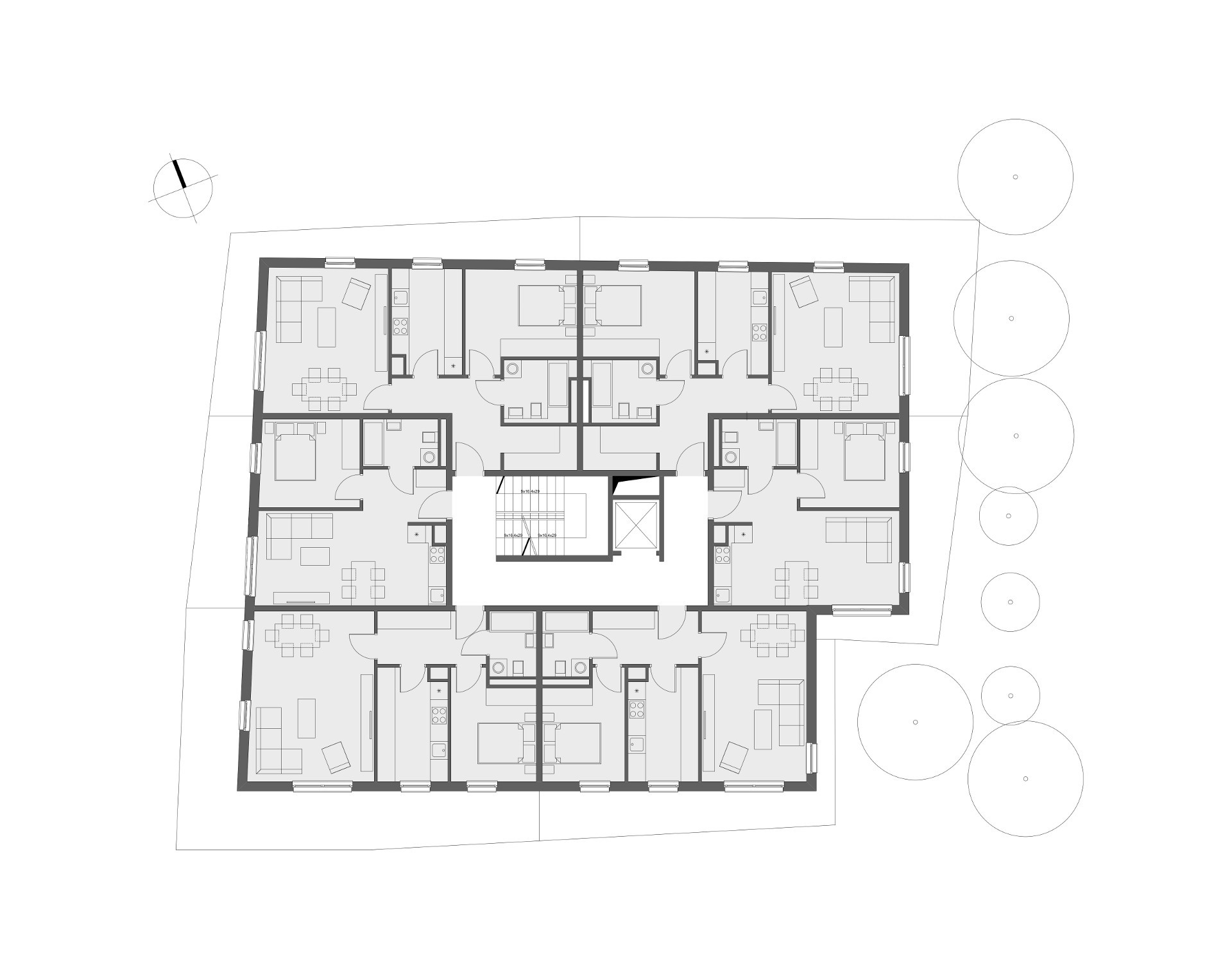 波兰 Neostudio Architekci 公寓建筑 | “高层露台”的多功能住宅设计-20