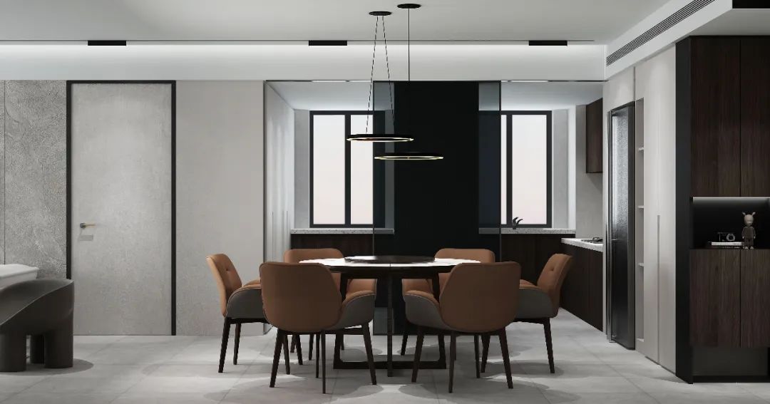 春秋空间设计 | 扬子华都 | 黑白色调与木元素的简约美学-47
