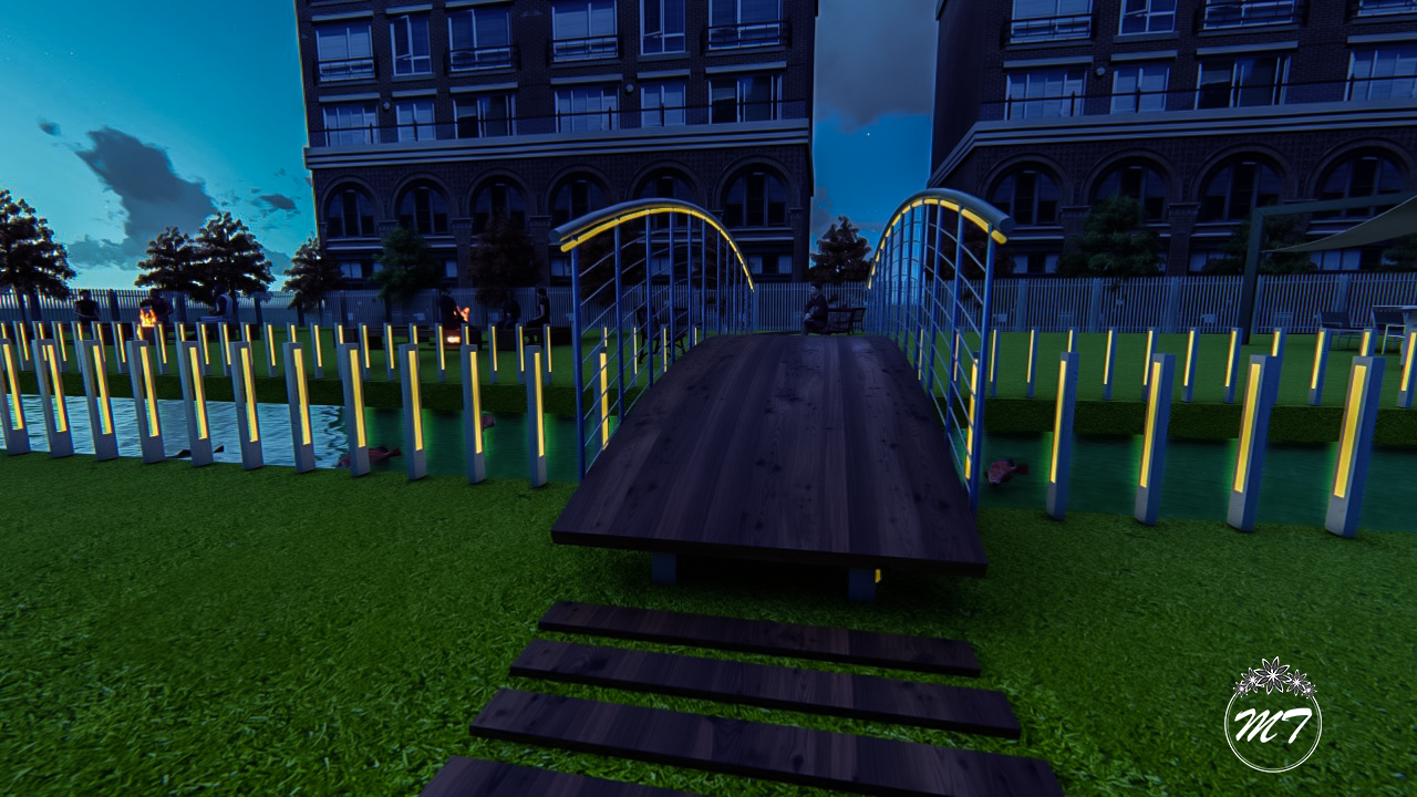 现代步行桥设计-8