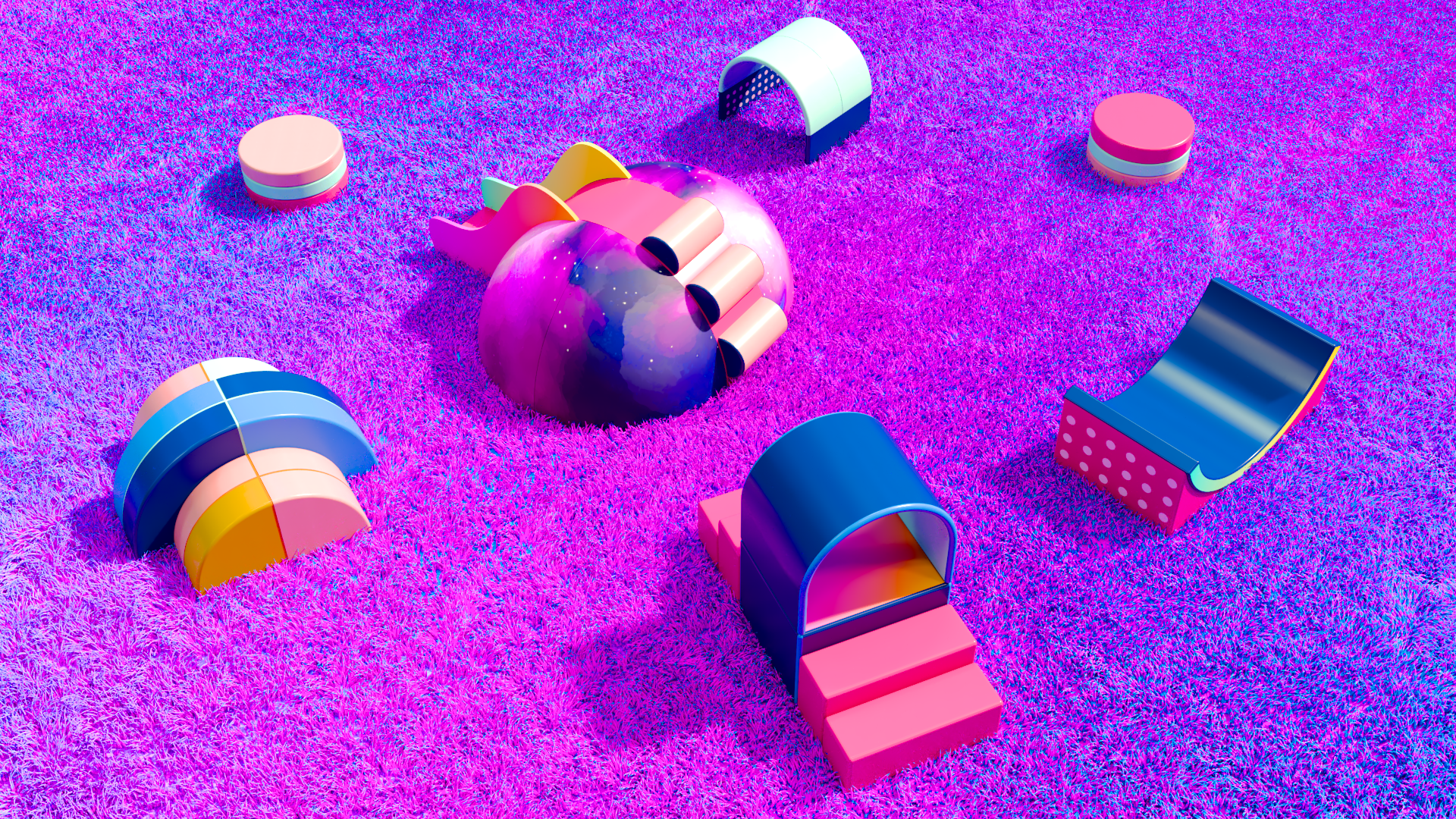 Modular Soft Play System — Concept & 3D Visualization-2