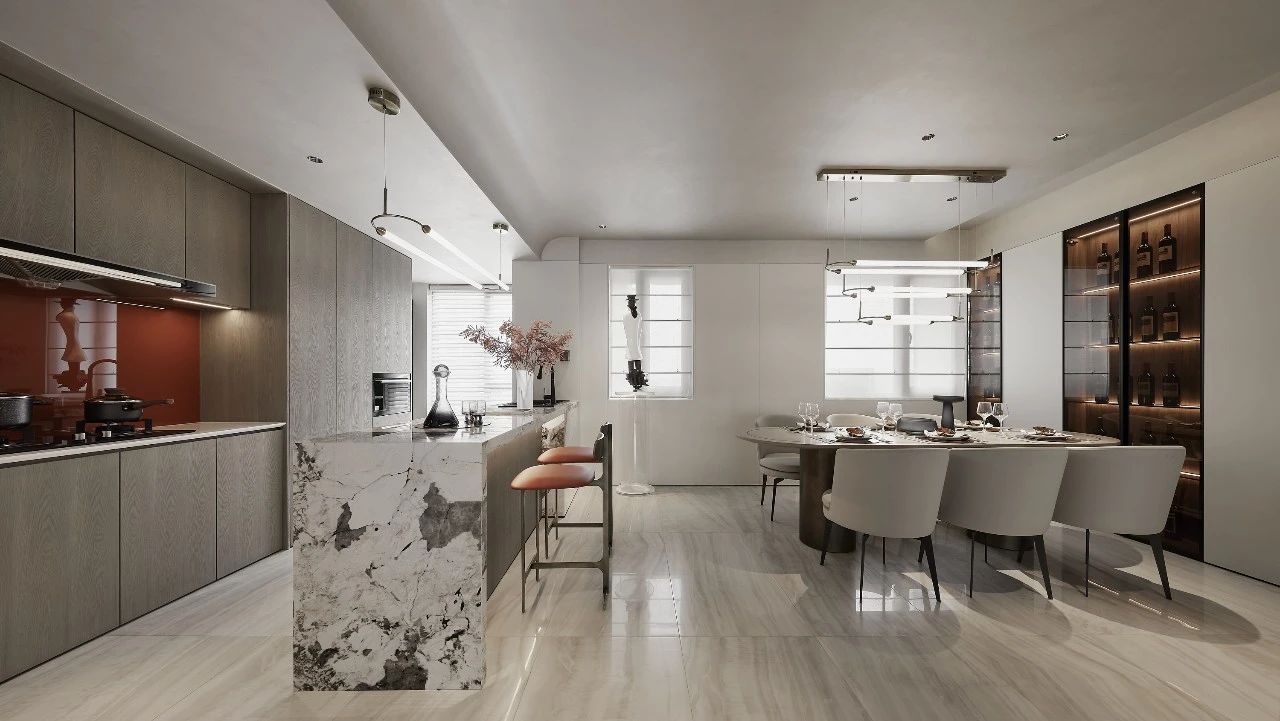 枫华金明府 156㎡极简宋风样板间丨中国开封丨上海筑详建筑装饰设计有限公司-36