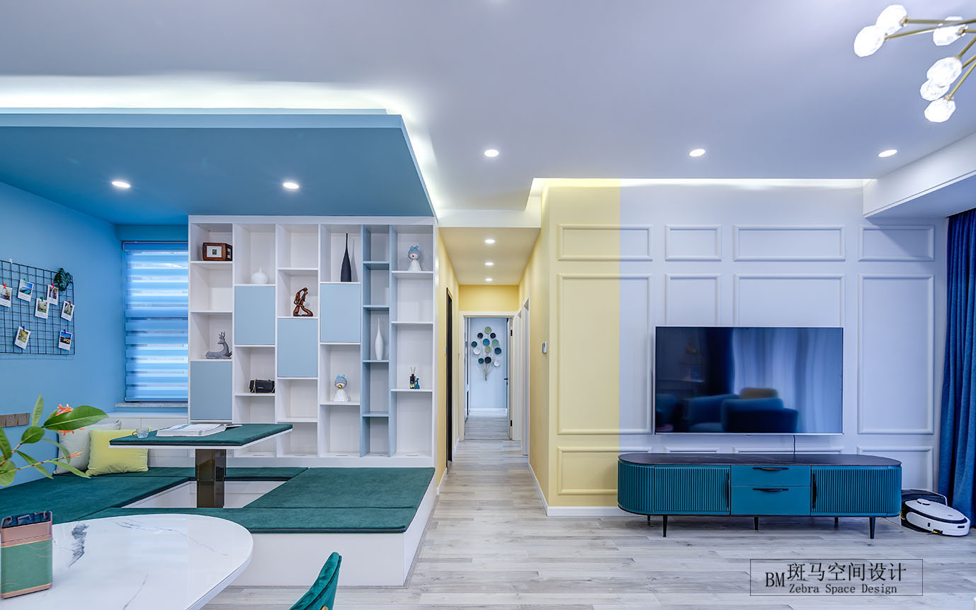 马卡龙色的浪漫空间 | 深圳庐峰翠苑 120 平方少女心设计-14