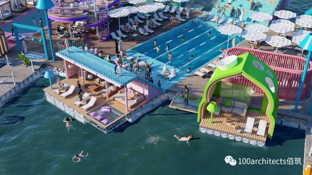 幻飘魔方泳池丨阿联酋阿布扎比丨佰筑建筑设计咨询(上海)有限公司-32