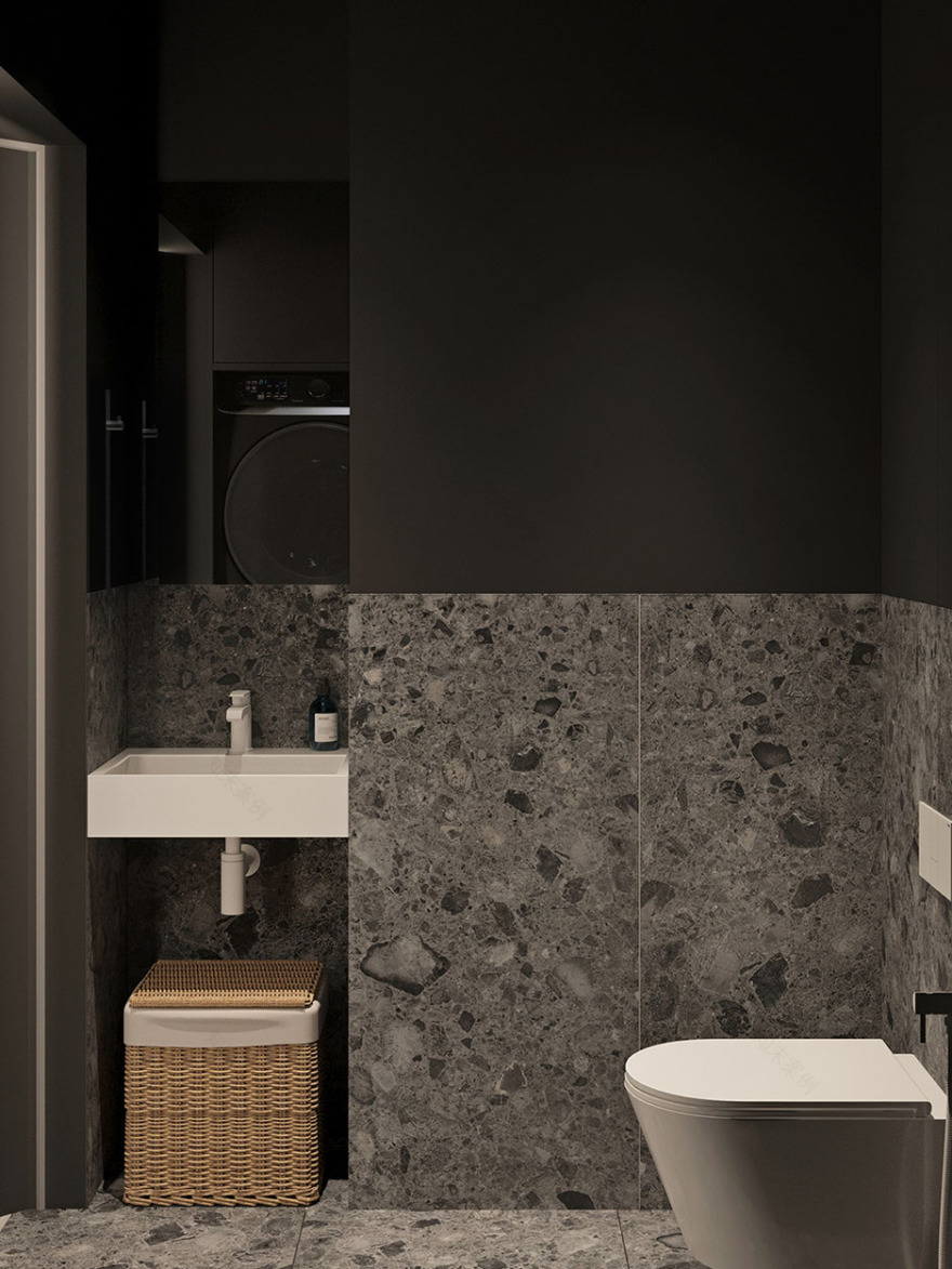 水磨石打造清新又高级的工业风浴室丨鸽盟·厨卫改造家-10