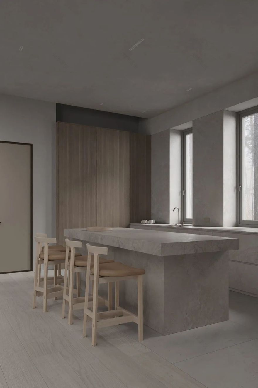 盐系简约,静美!灰白木色打造宁静家居空间丨星艺装饰广州总部-29