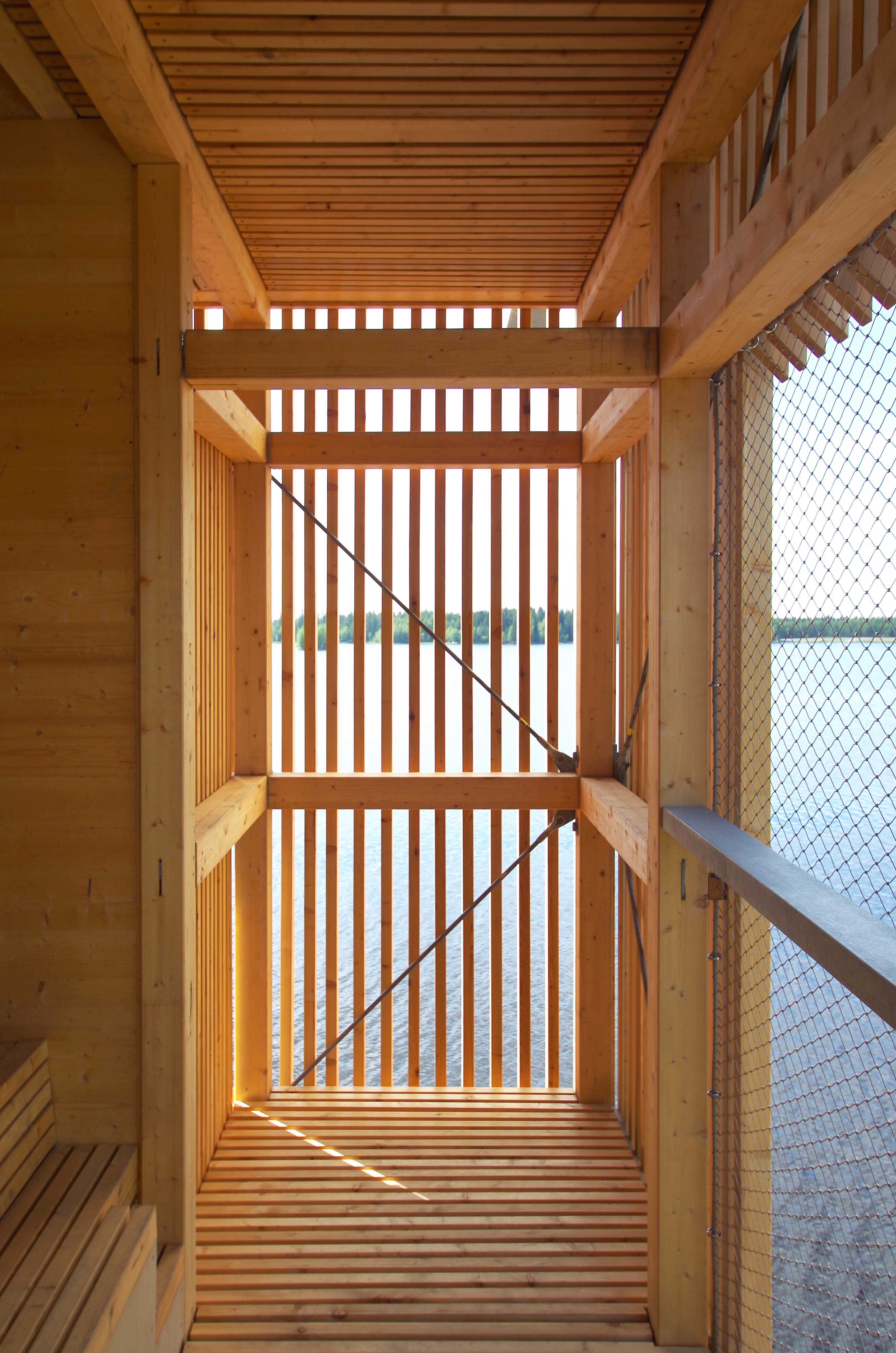 芬兰 Sein joki 市潜望镜塔——木构观景新地标-33