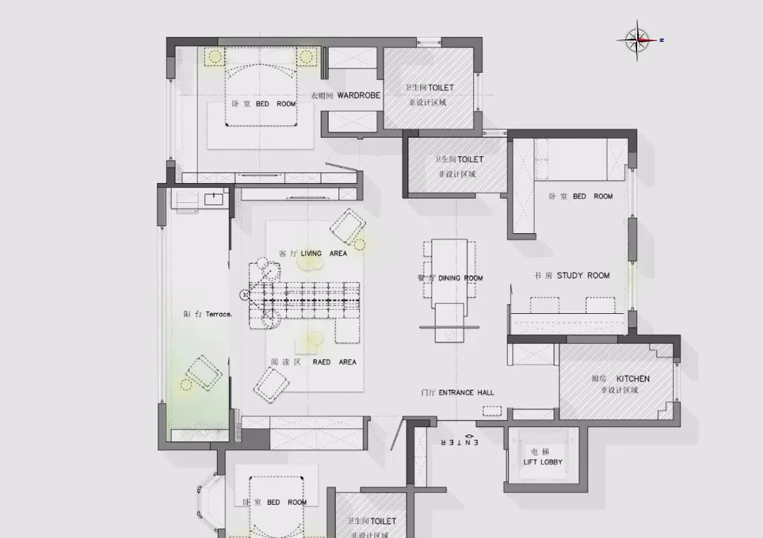 精装改造现代宅，客厅简单又大气-5