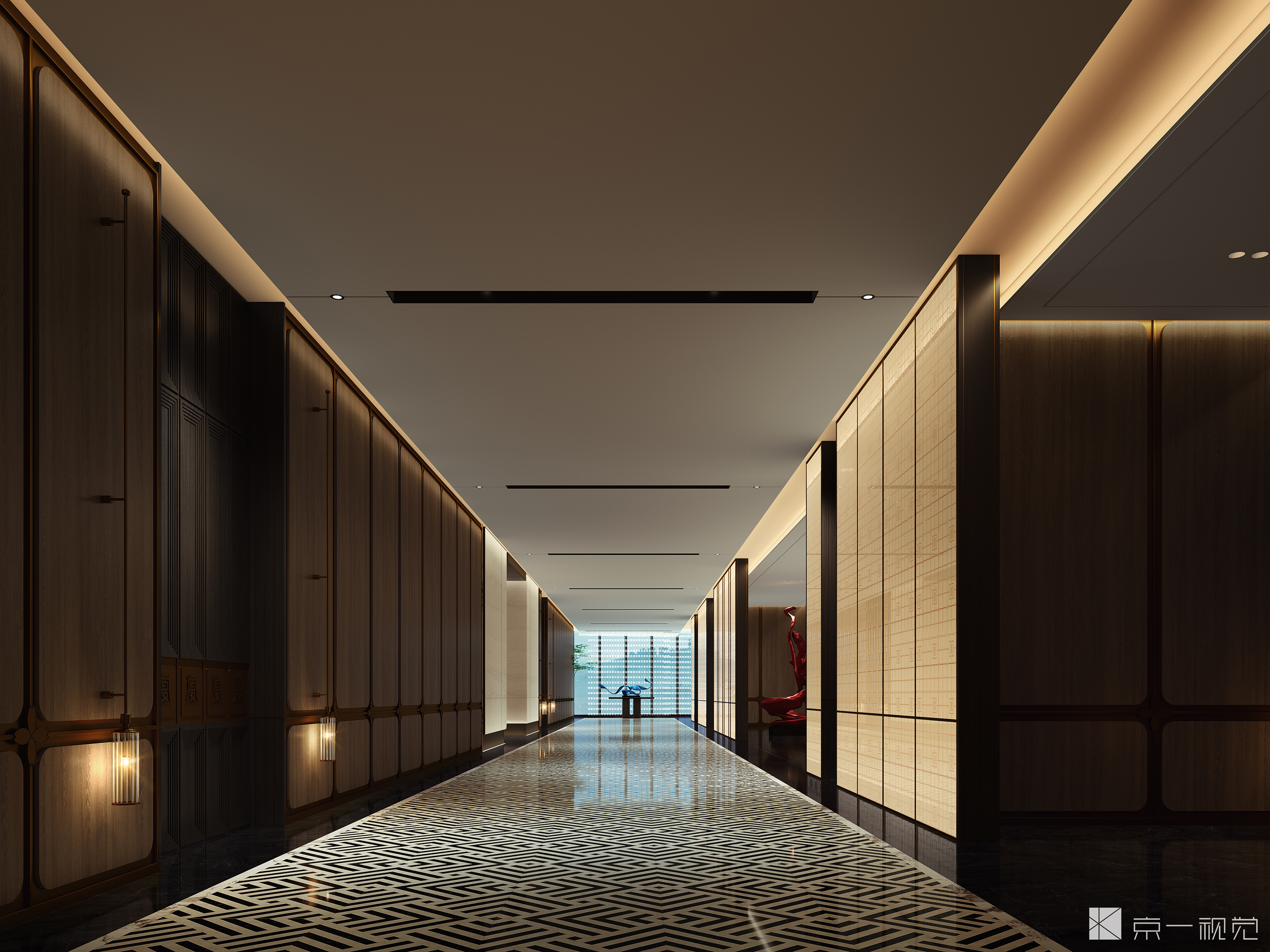 酒店设计效果图表现-11