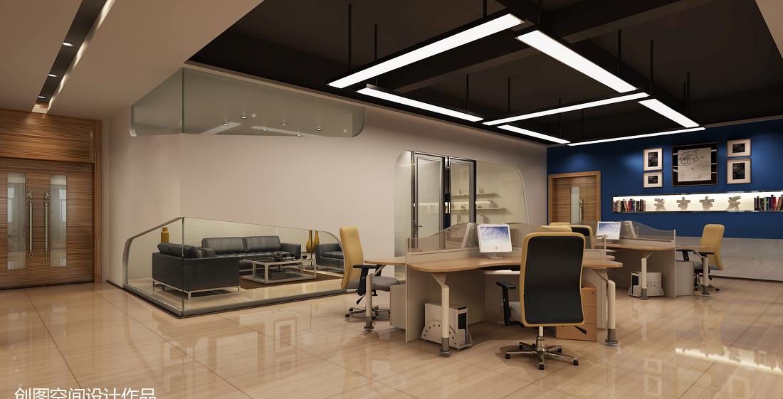 明峰办公楼室内设计-2