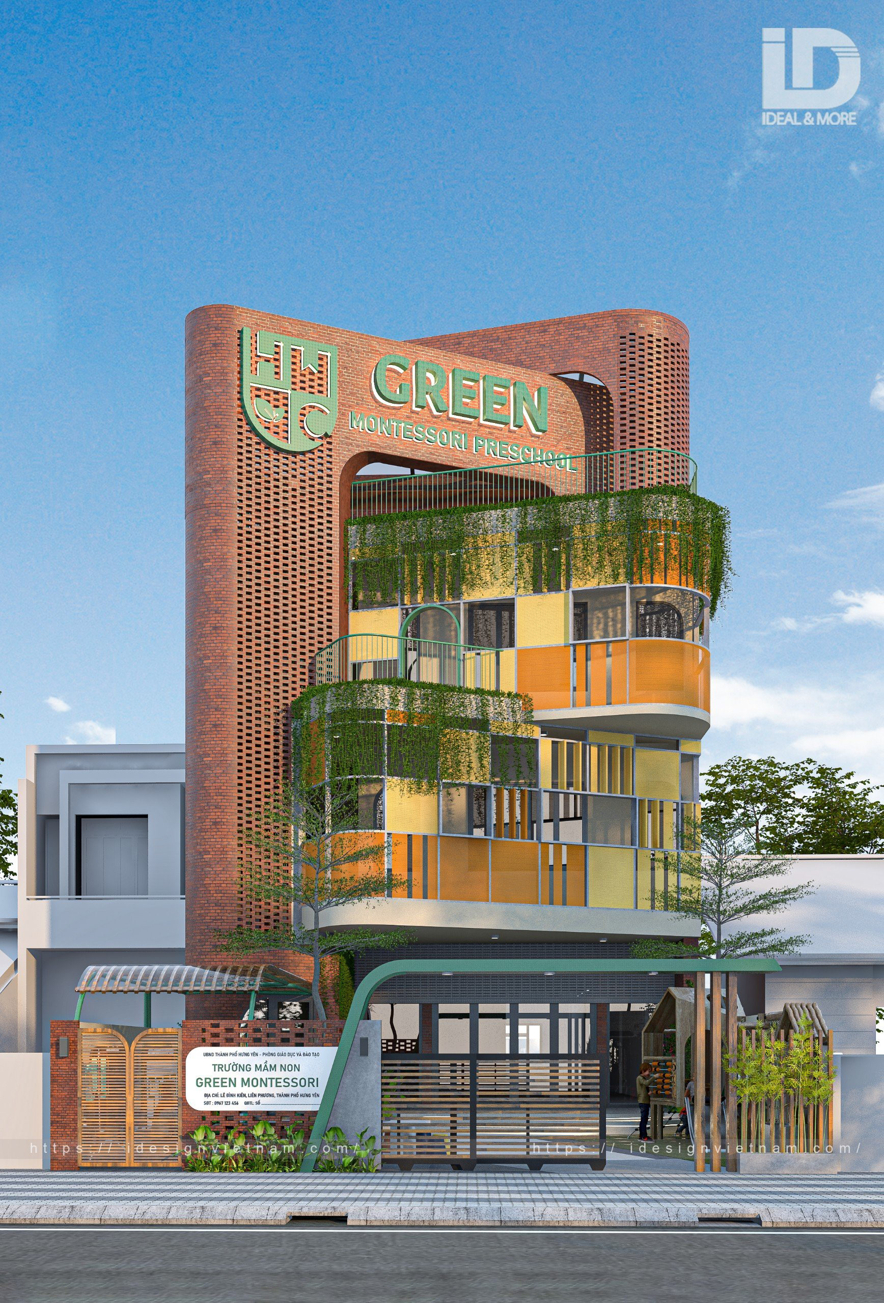 GREEN MONTESSORI(鸿基绿色蒙特梭利幼儿园)丨越南丨iDesign越南-10