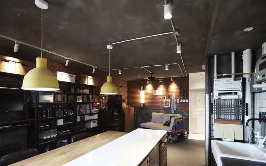 50㎡小户型逆袭，工业风酷炫变装-15