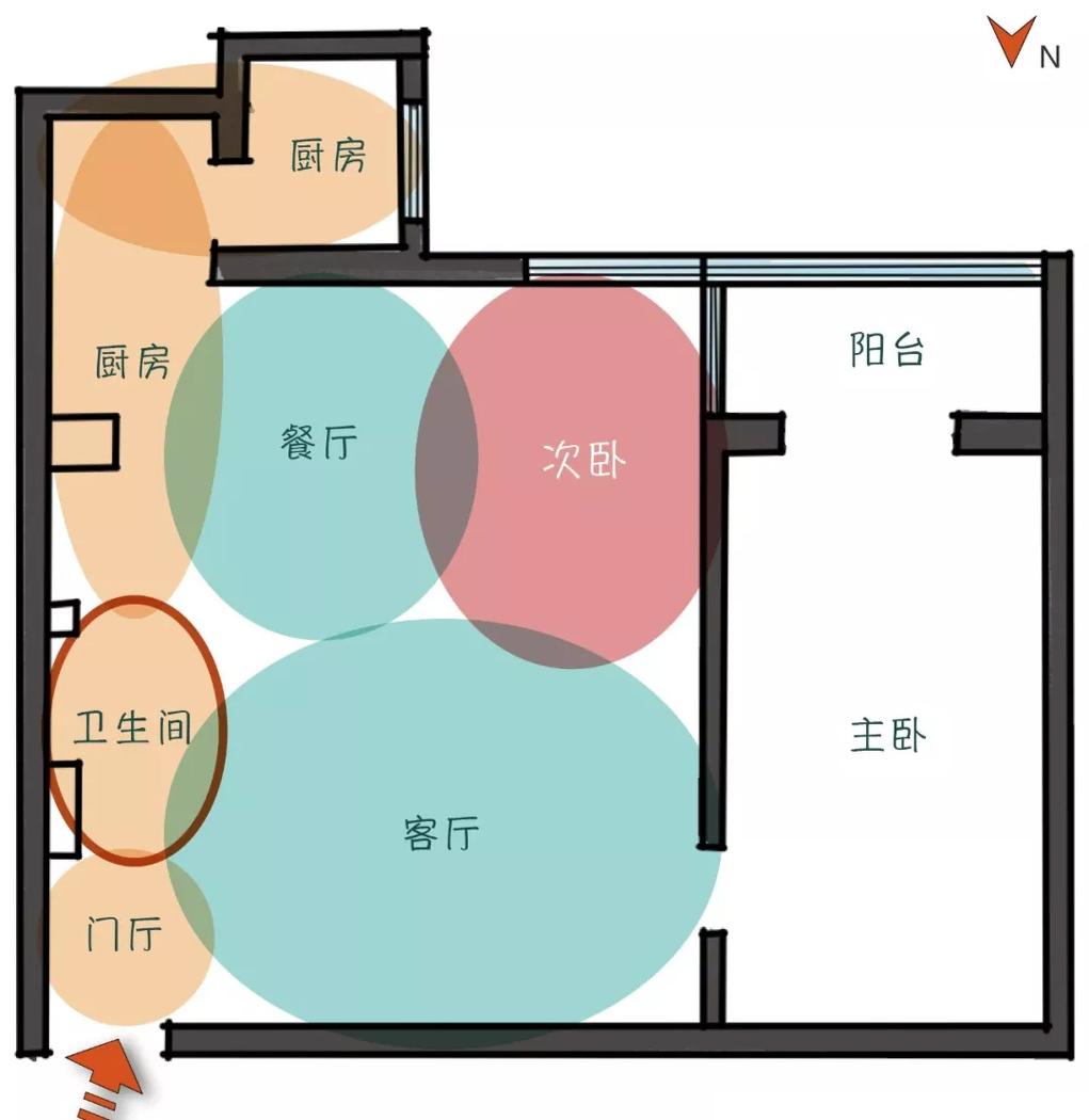 玖雅甘棠设计 | 一居变两居，儿童房与厨房设计是亮点-12