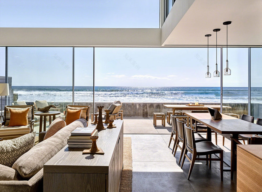 加州现代海景家居,简约设计中的海洋气息-2