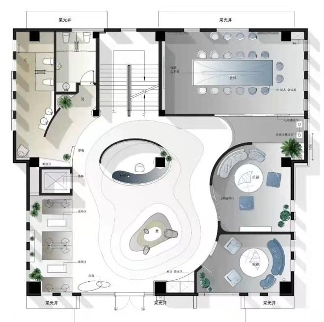 霁蓝智见未来 · 昊威集团的创新办公空间设计丨中国潍坊丨元筑设计-49