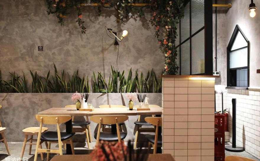 初夏花园 | 极简工业风餐厅设计-37