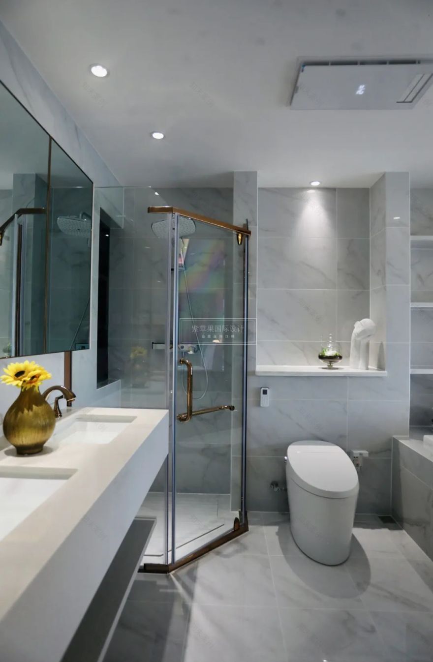 华润中央公园现代轻奢雅居丨紫苹果装饰集团-46