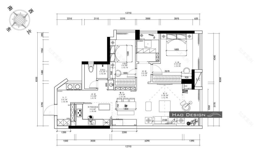 拆墙造超大空间,开放式厨房设计展现生活美学丨中国广州丨吴思昊-7