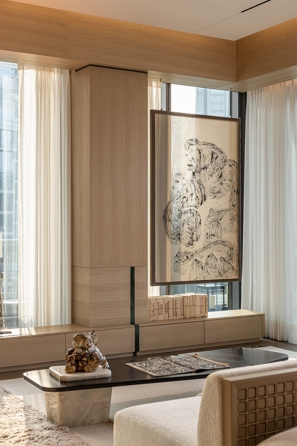 万华成都麓湖黑鉐岛上叠别墅样板间丨中国成都丨深圳市盘石室内设计有限公司,万华室内设计中心-31