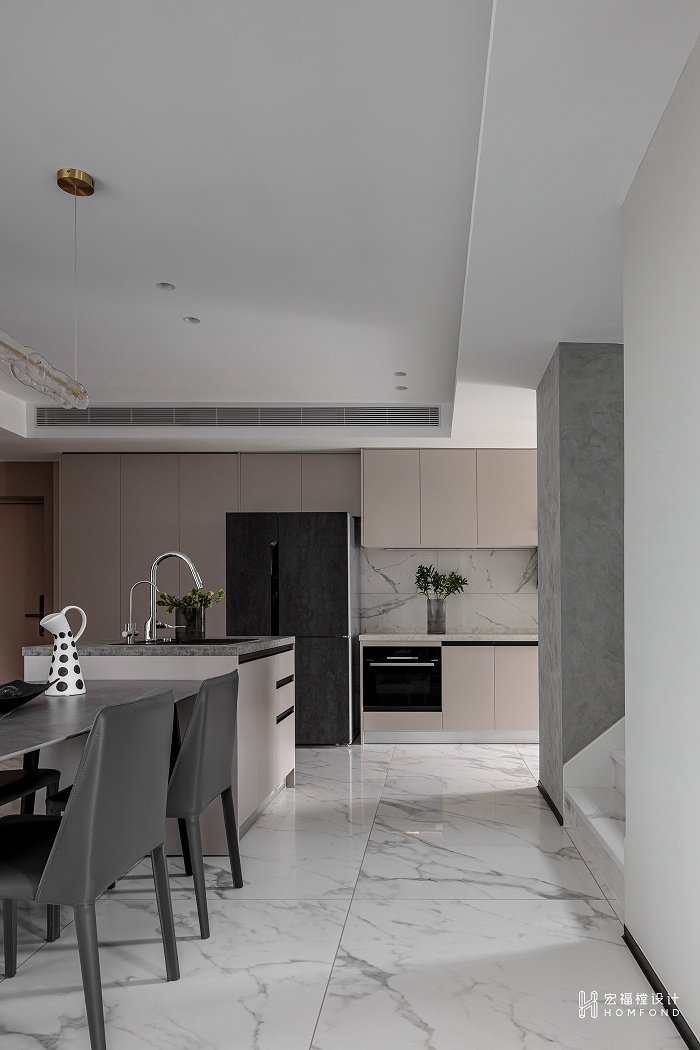 现代都会风格跃层住宅设计丨中国成都丨成都宏福樘设计-39
