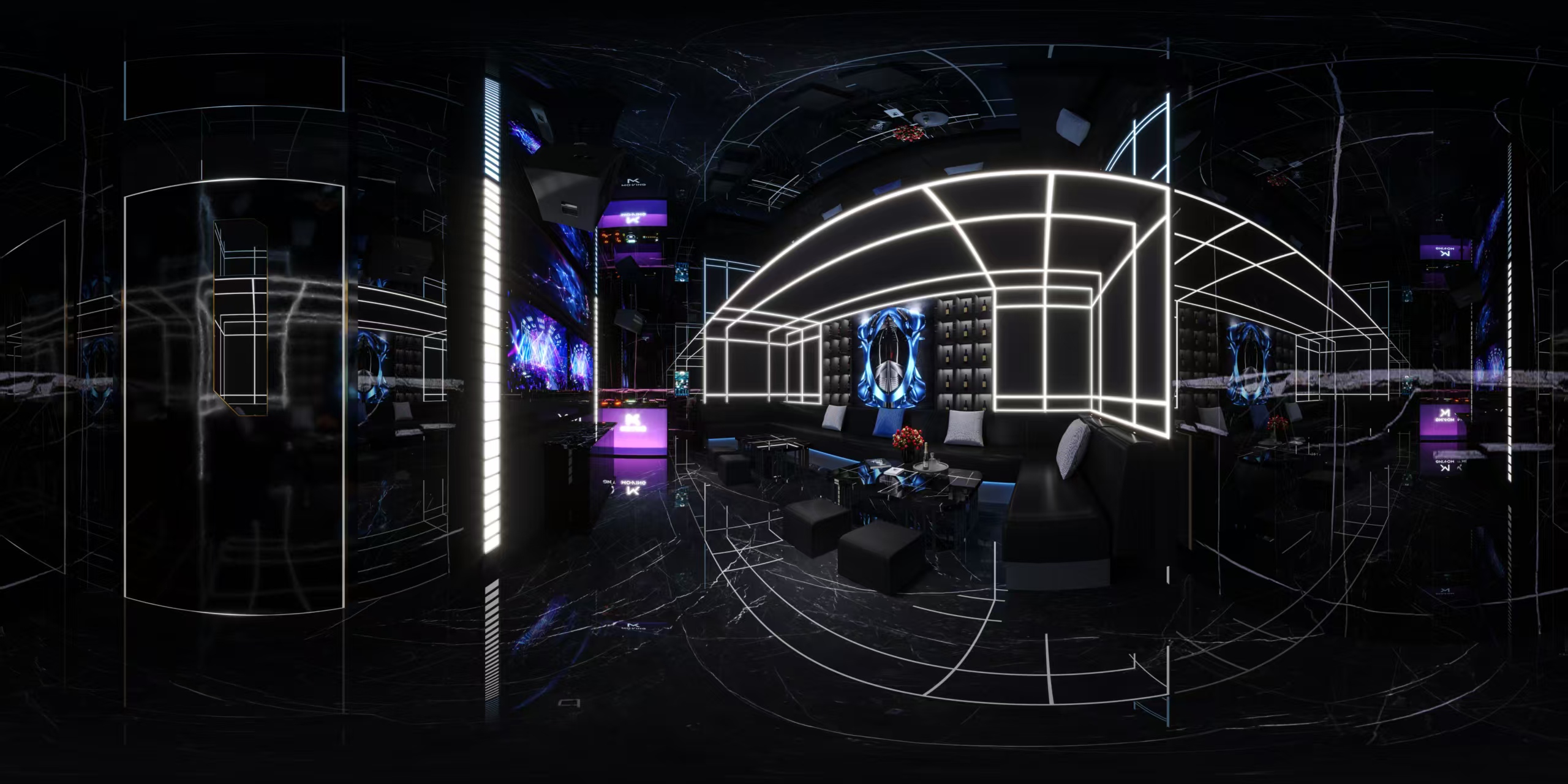 KTV设计案例分享—白龙马效果图-3