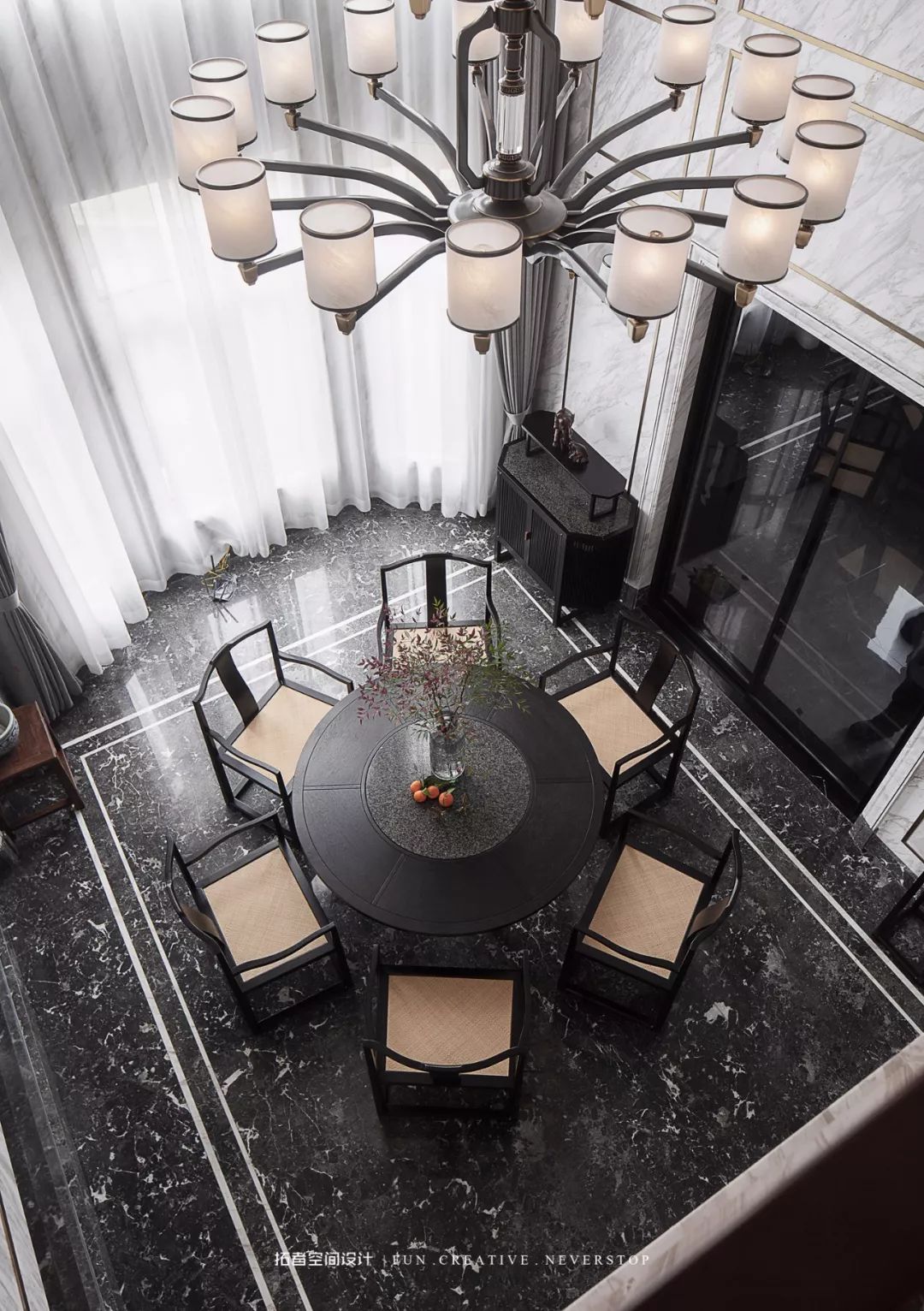 绍兴翡翠园 400㎡中式空间,古韵石韵共融,打造品质生活-30