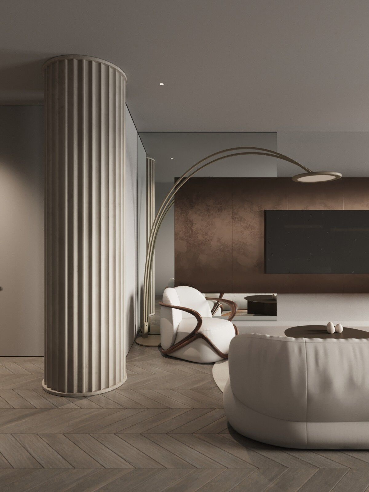 110㎡简约风住宅设计 超精致-1