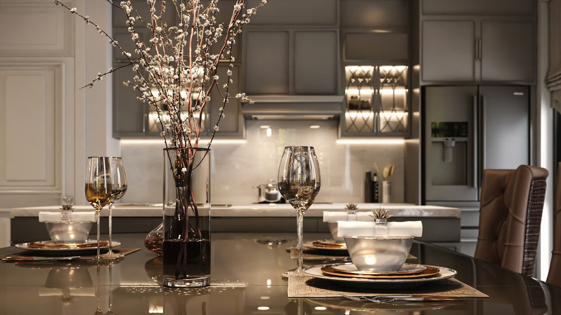 Luxury Neo classic 客餐厅-3