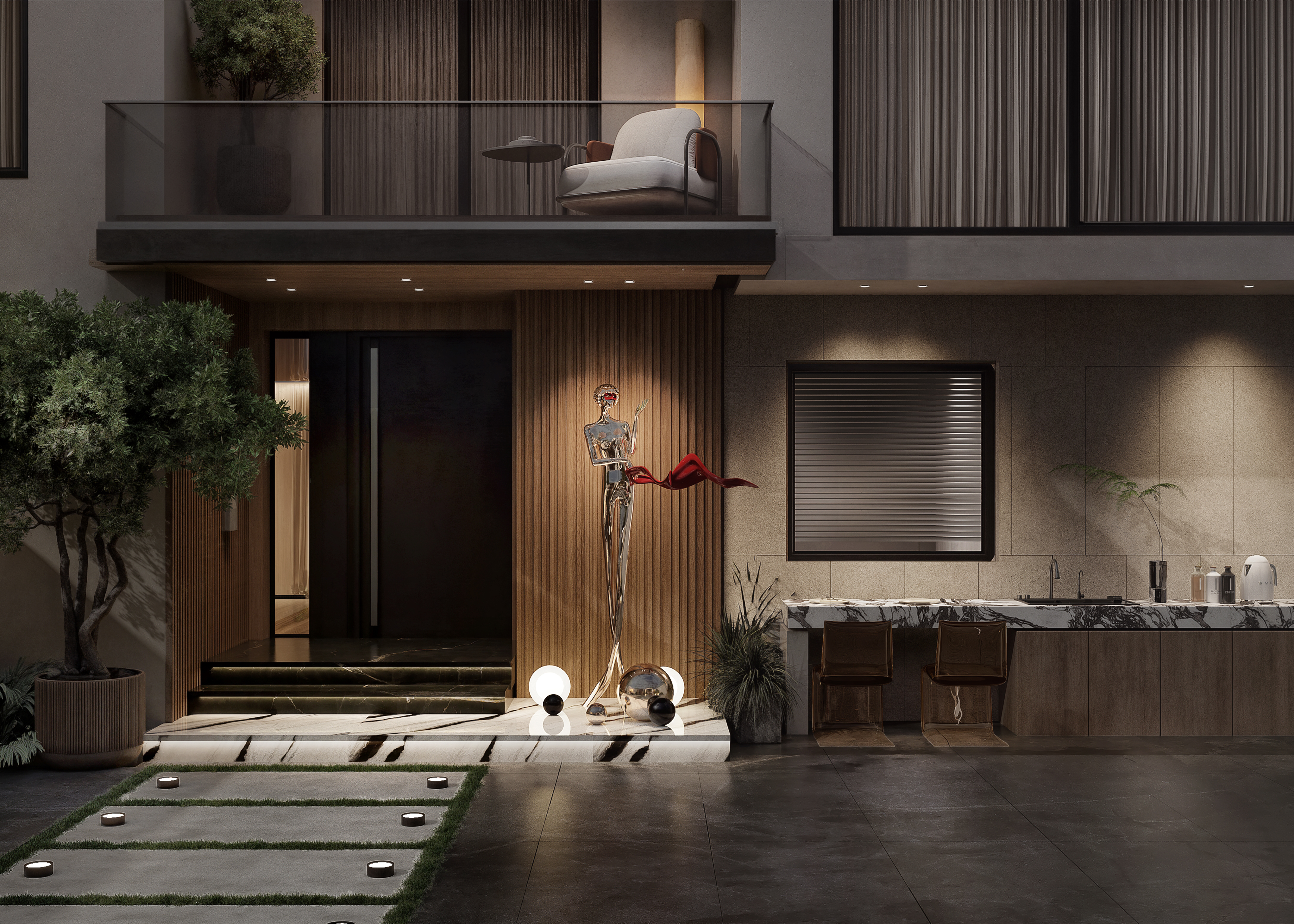GARDEN VILLA  别墅花园设计丨MARYAN AHMED DESIGNS-9