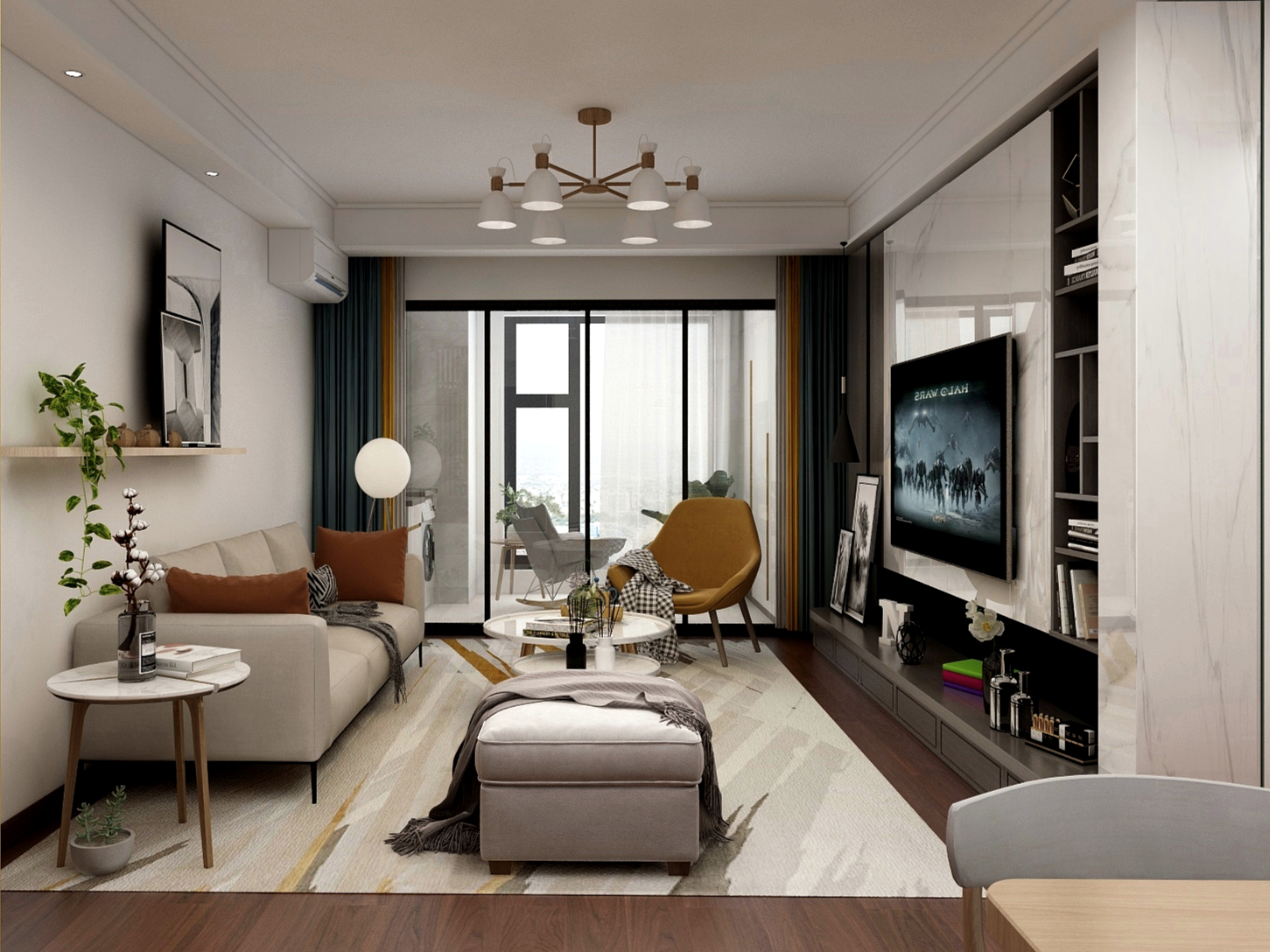 长沙奥园誉景华府样板间 | 温暖可沟通的家居设计-5