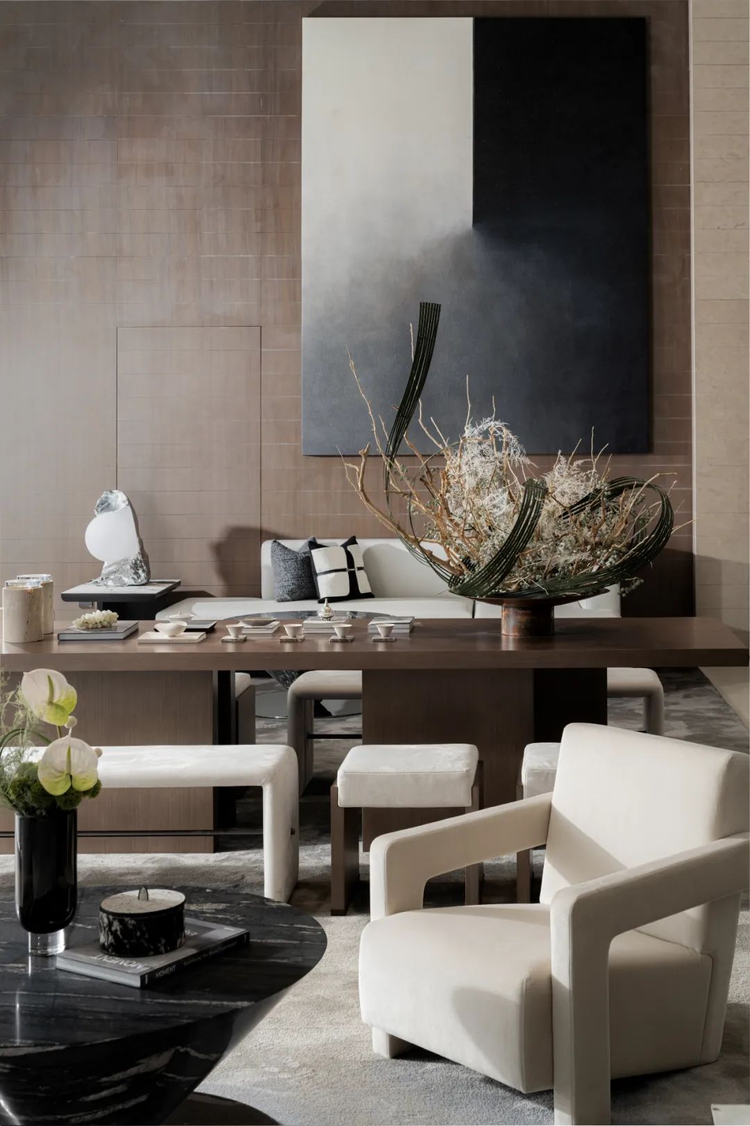 东方诗意 · 华润置地锦官和鸣销售中心的空间艺术丨中国成都丨元禾大千(软装),李益中空间设计(硬装)-46