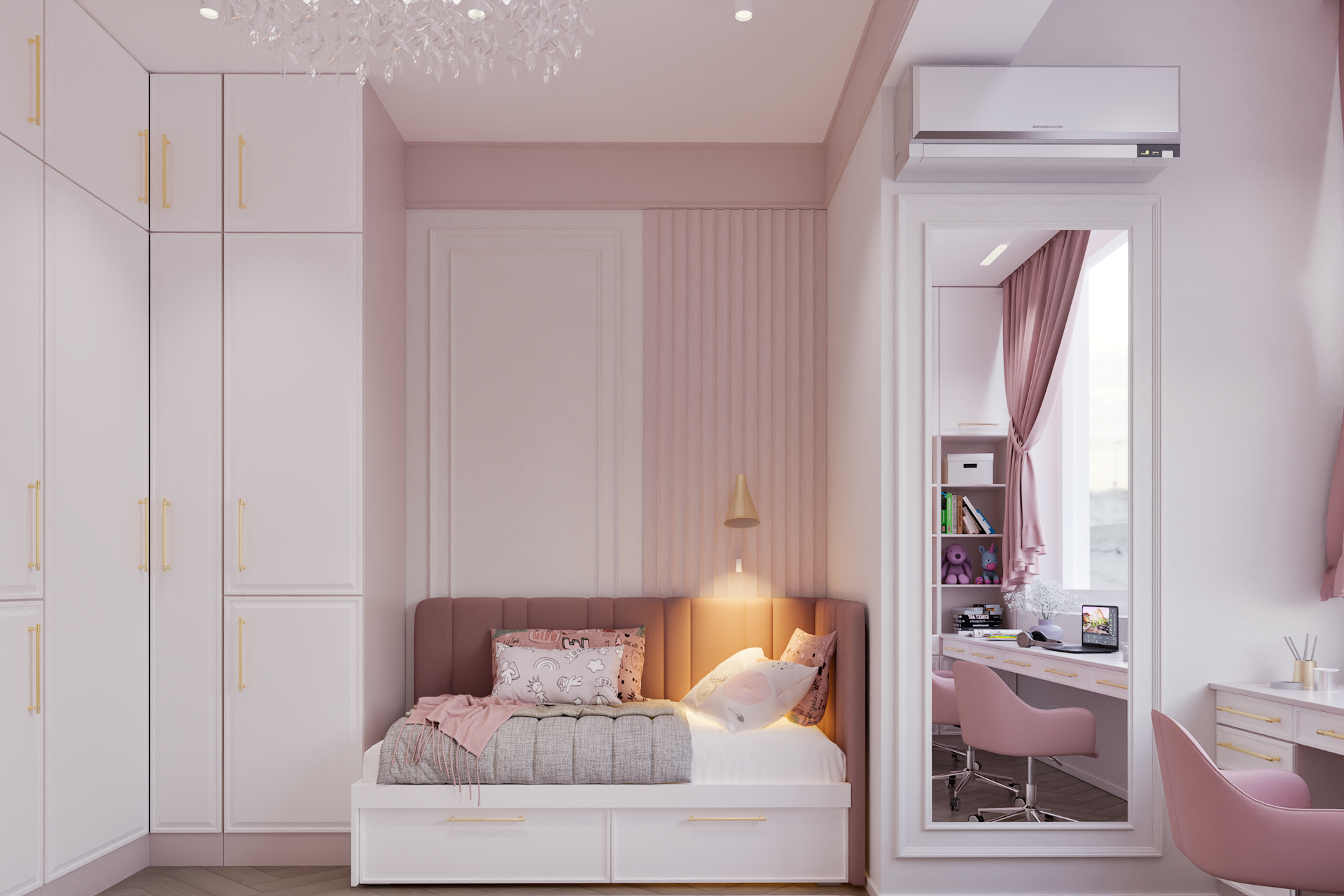 Bedroom for three girls-2