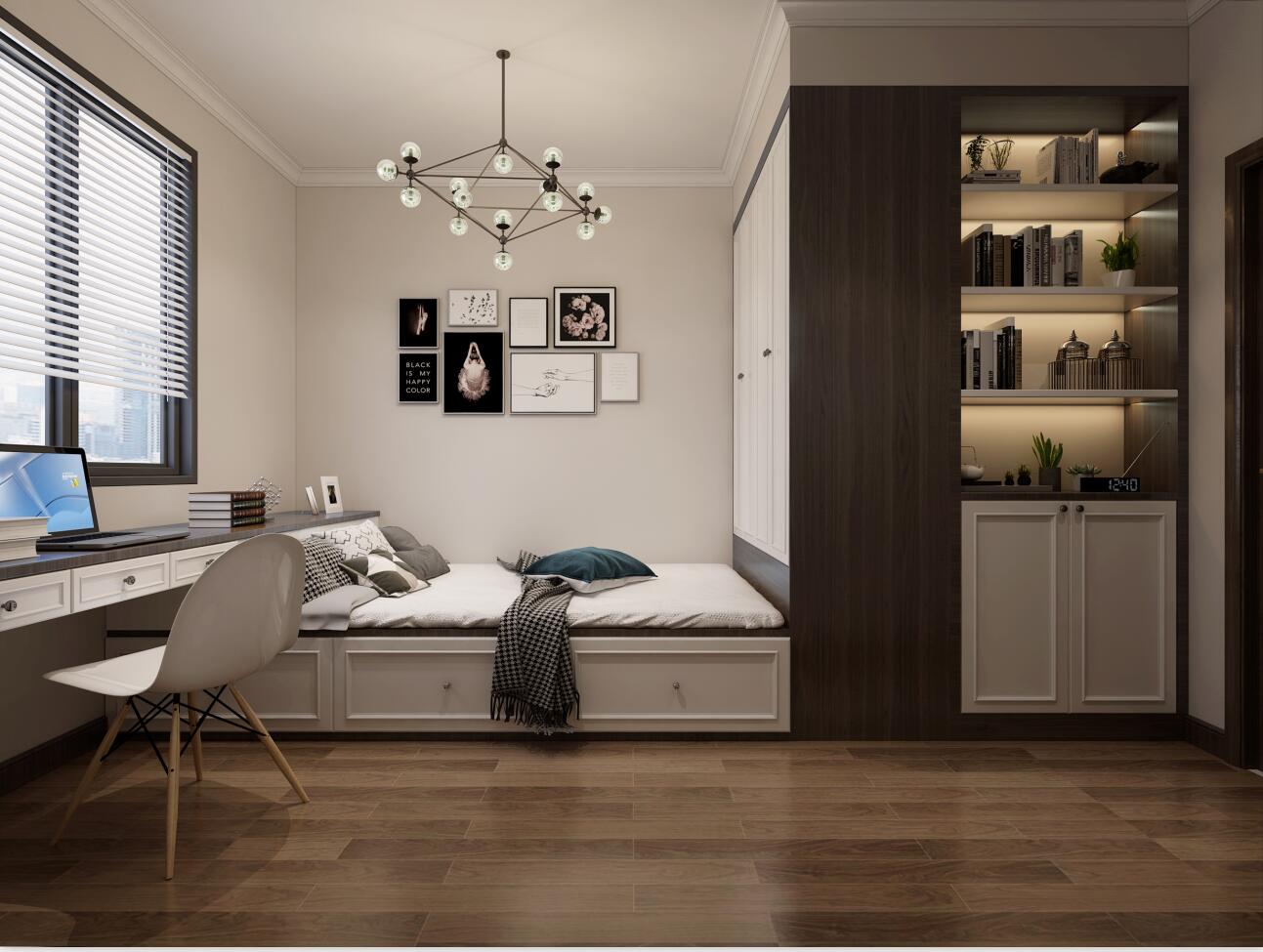 美匠装饰徐耿现代黑白灰老房翻新-4