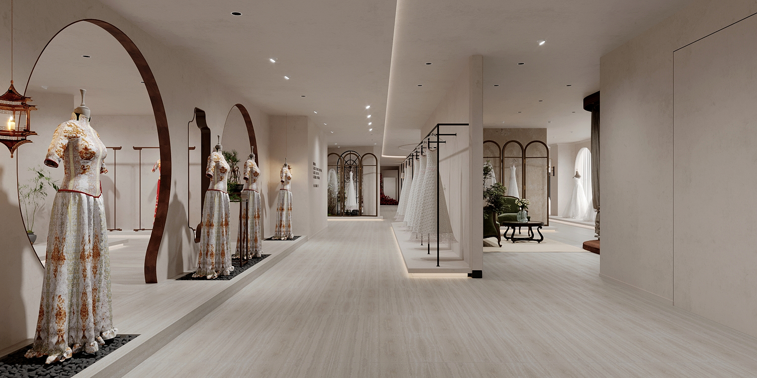 轻奢风格设计的礼服馆-13