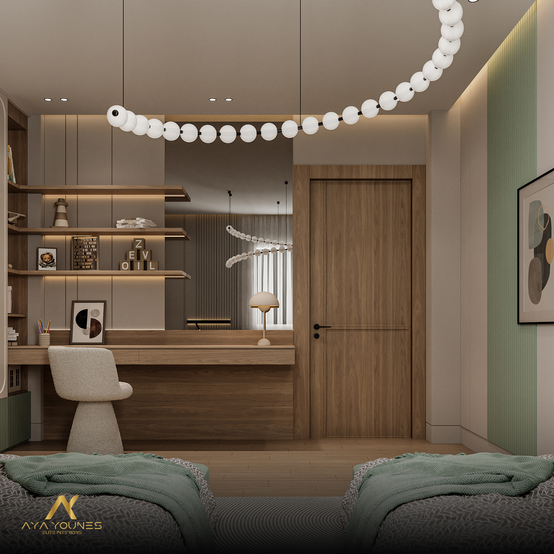 儿童主卧室丨埃及丨Sera Studio-8