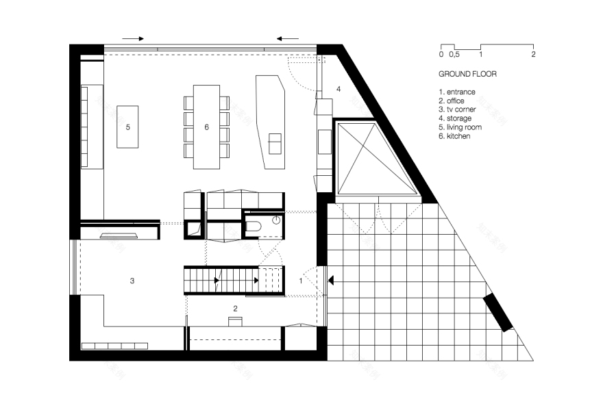 比利时布鲁塞尔混凝土独立住宅,内外一致的极简美学-20