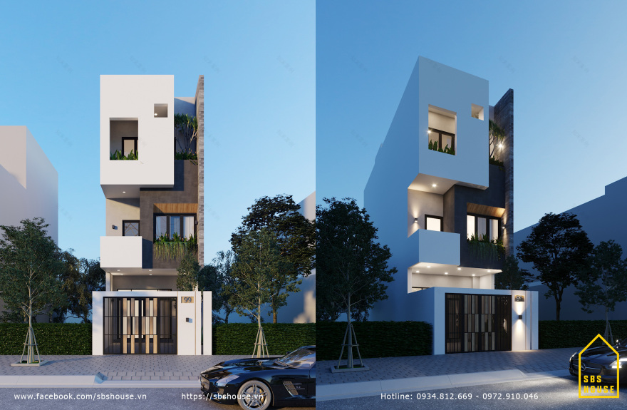 现代3层街屋丨越南丨岘港SBS HOUSE设计建设公司-10