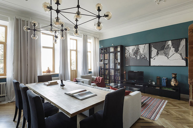 圣彼得堡历史建筑中的精美公寓改造-6