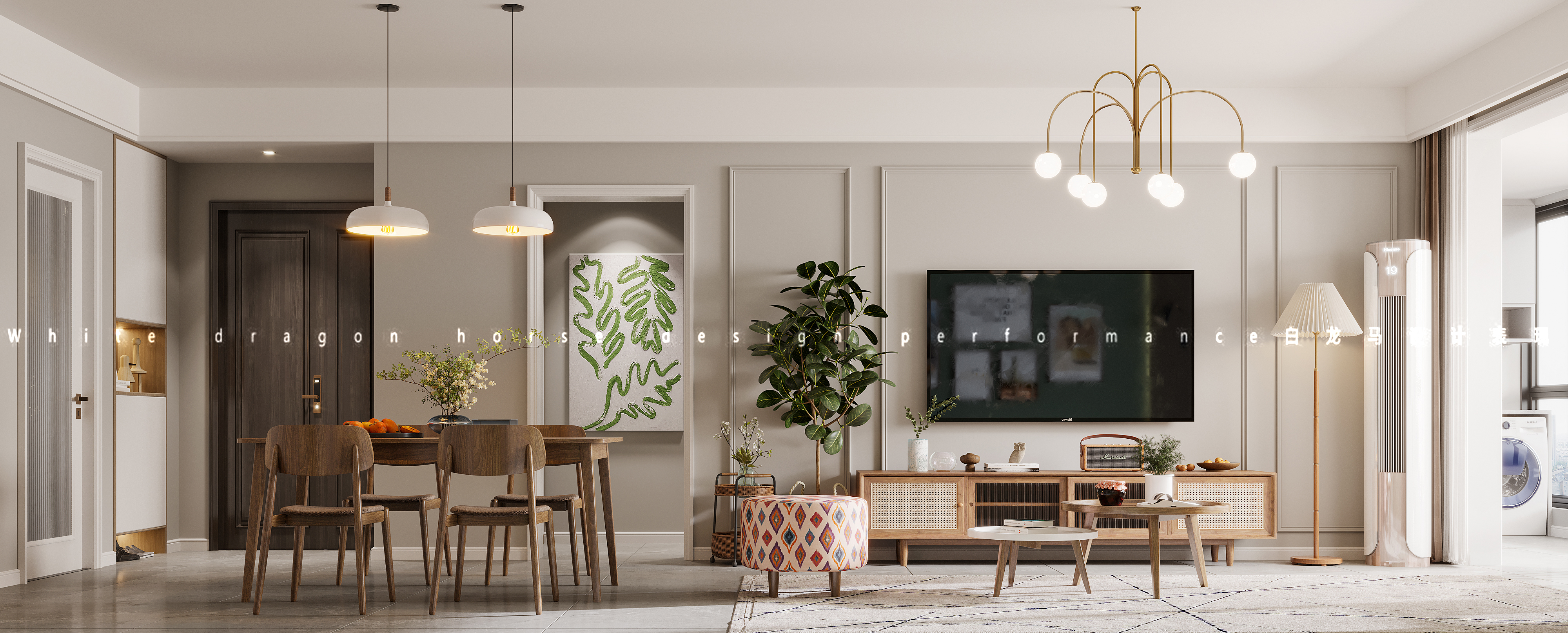 北欧风格——白龙马效果图-2