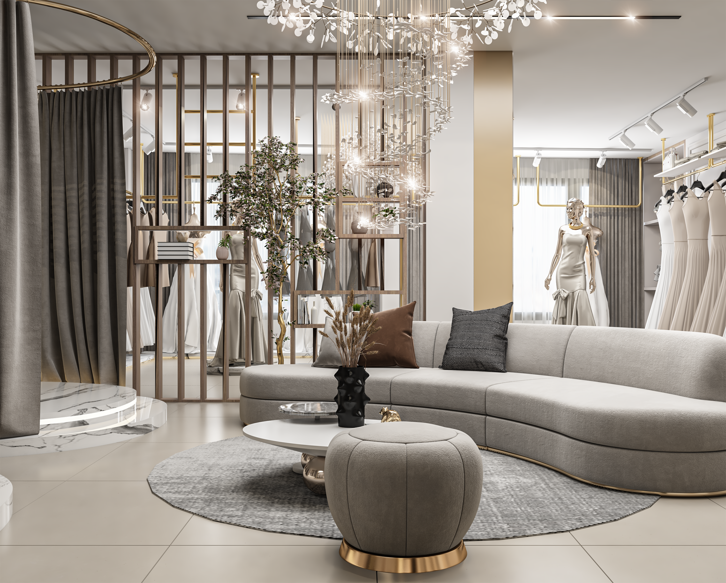 BAYAN Beauty Lounge 新娘婚礼店设计丨约旦扎尔卡-17