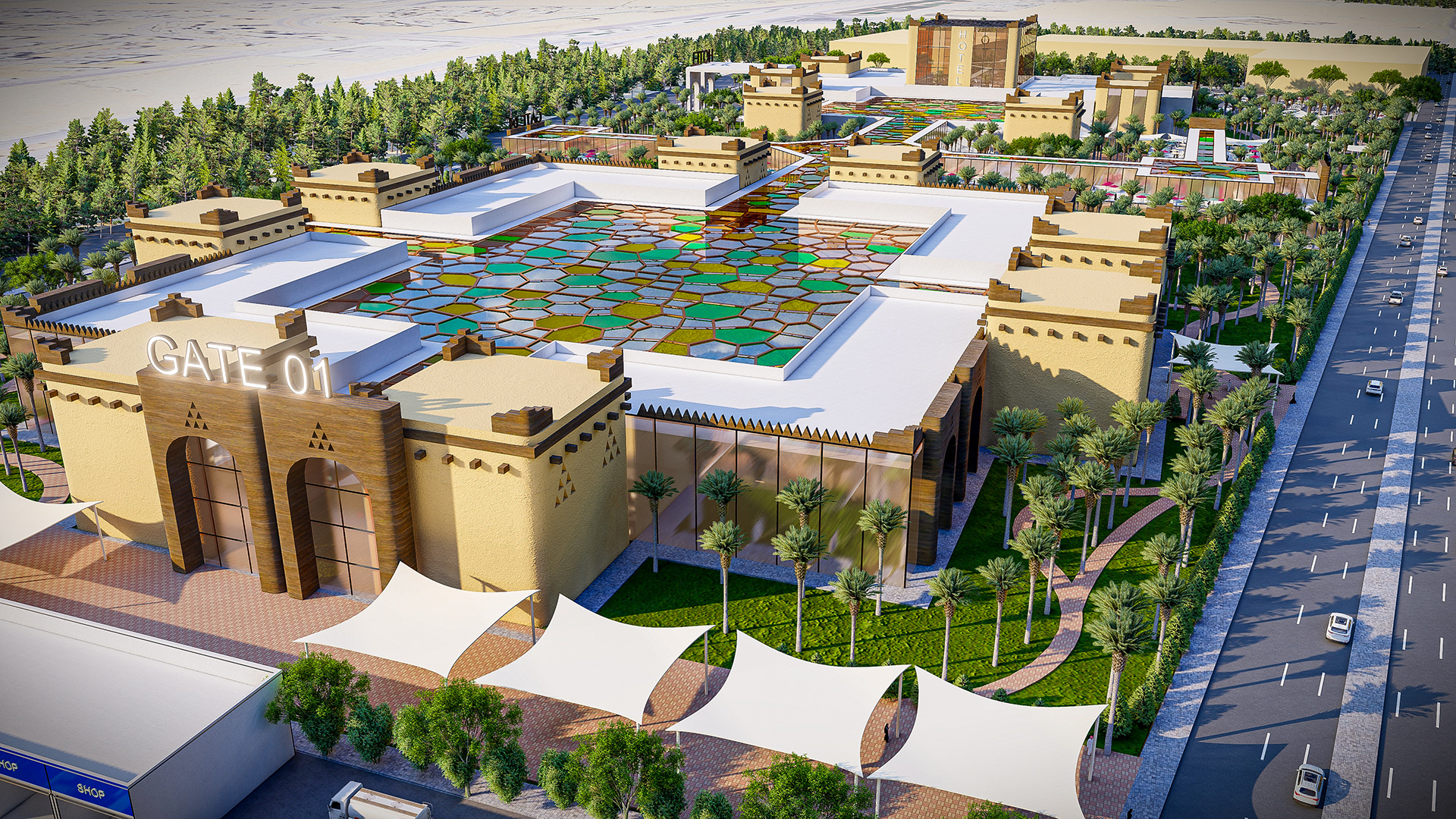 Commercial complex and fuel station project-15