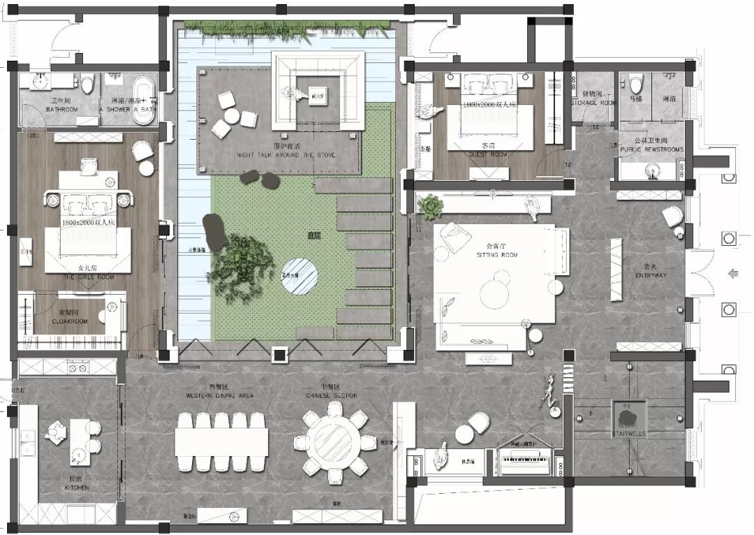 归真生活 | 温州 770㎡现代简约雅墅，沐光海棠-76