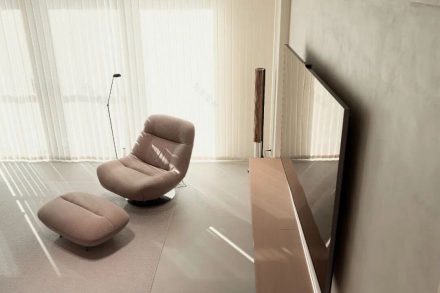 BENSONDESIGN原创设计丨400㎡被自然环绕的极简别墅-47