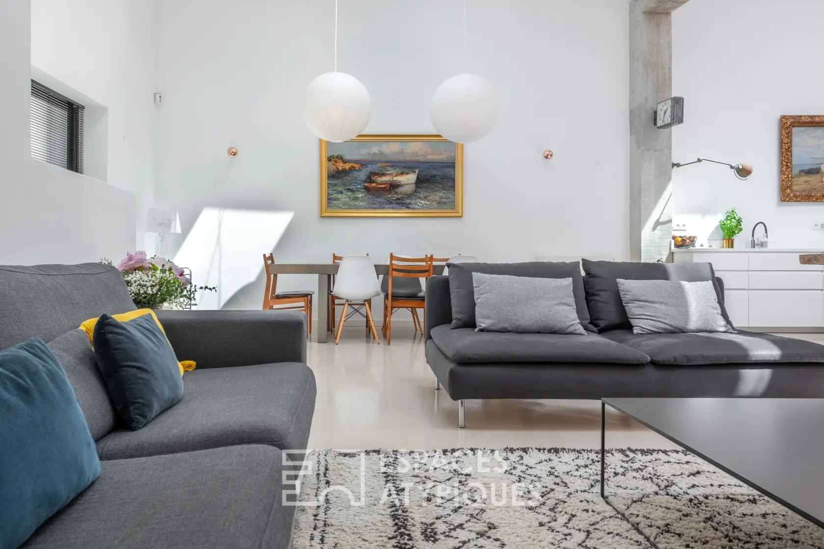 "马赛尔旧木工坊改造的明亮设计 Loft"-4