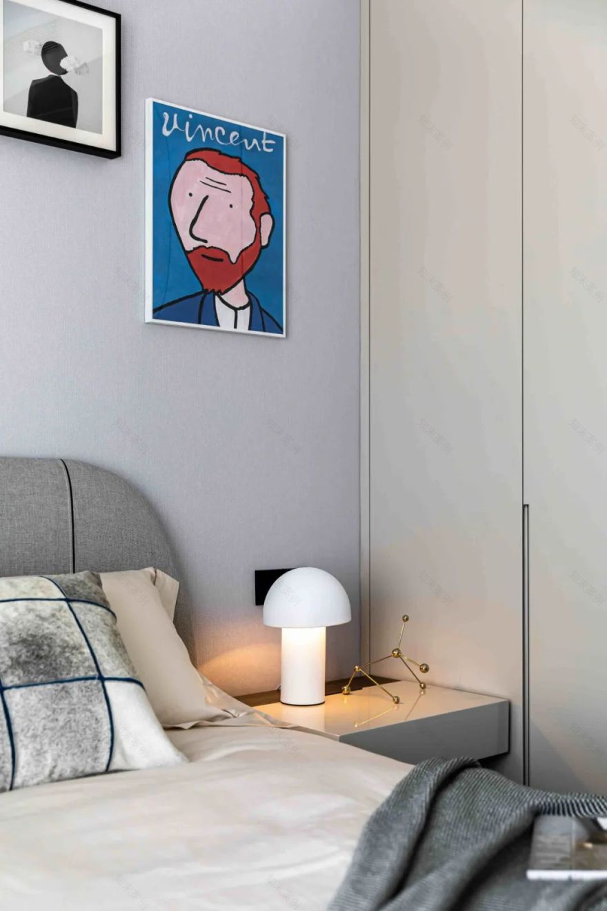 大理石+原木,80后业主的现代风四居室 | 花漾美作-93