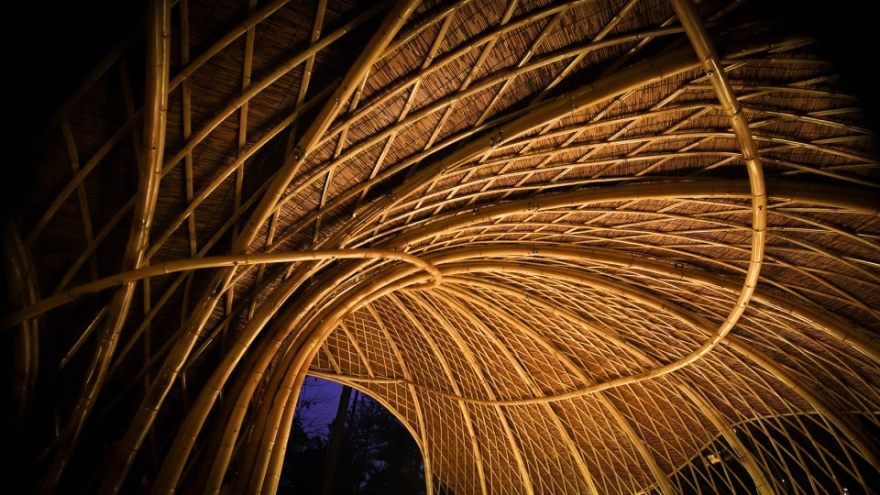 阴阳交融的「YU 舍」——竹构建筑的生态美学-39