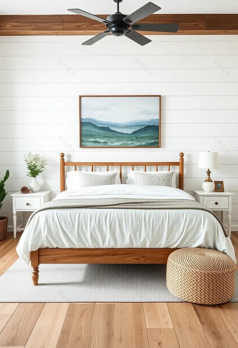 打造带护墙板的农舍风卧室-124