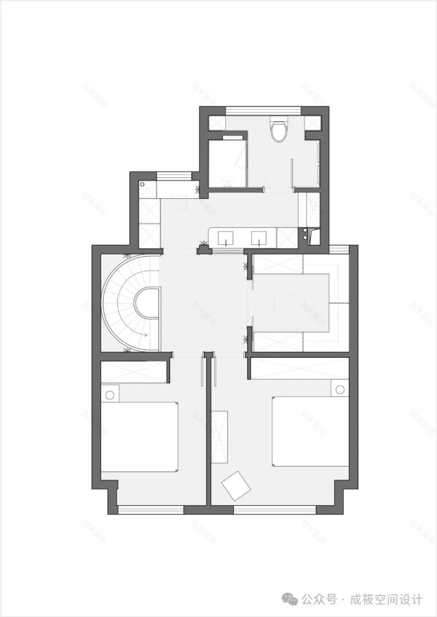 210平别墅,轻法式的高级-117