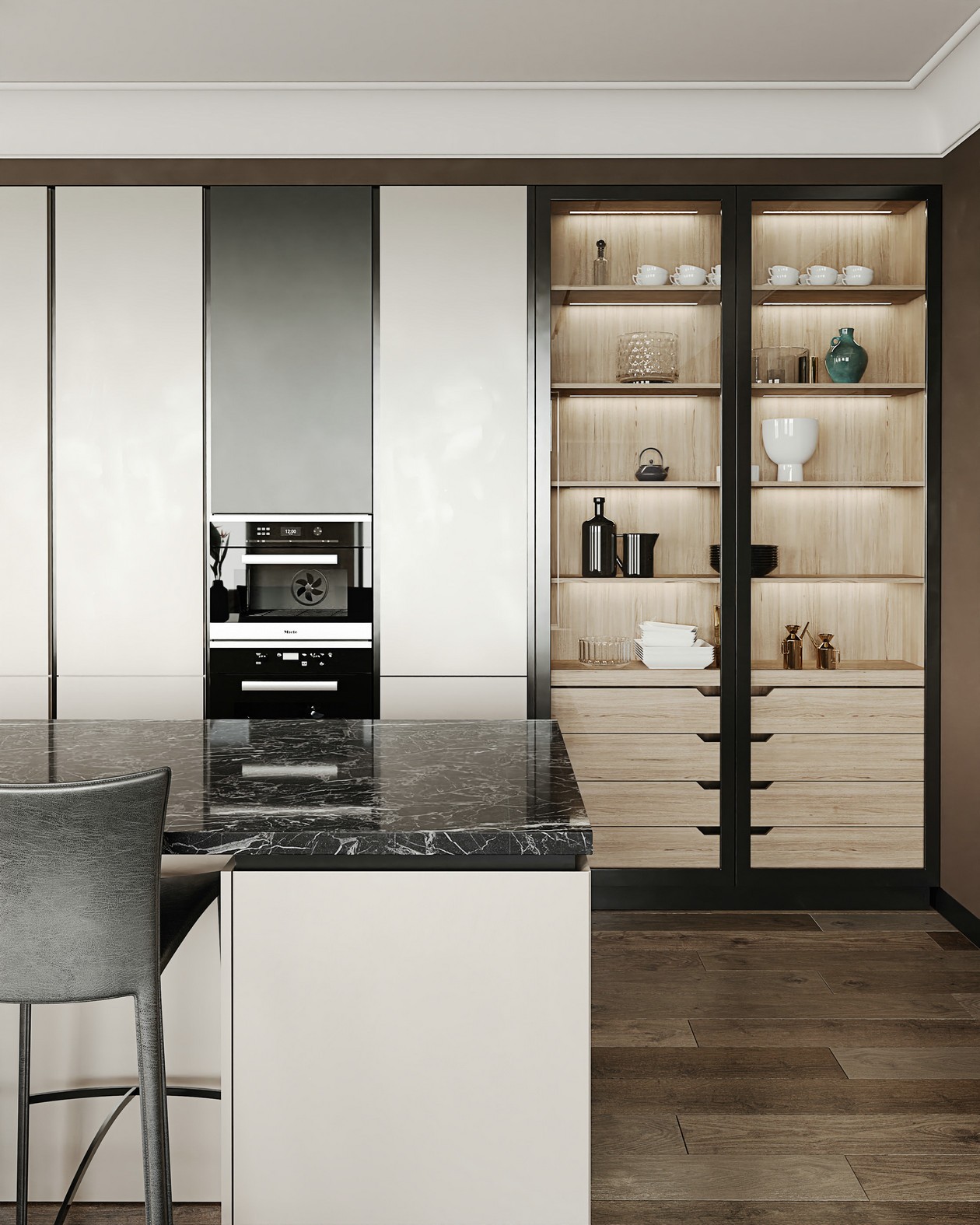 现代质感的魅力 -- 乌克兰基辅公寓设计-12