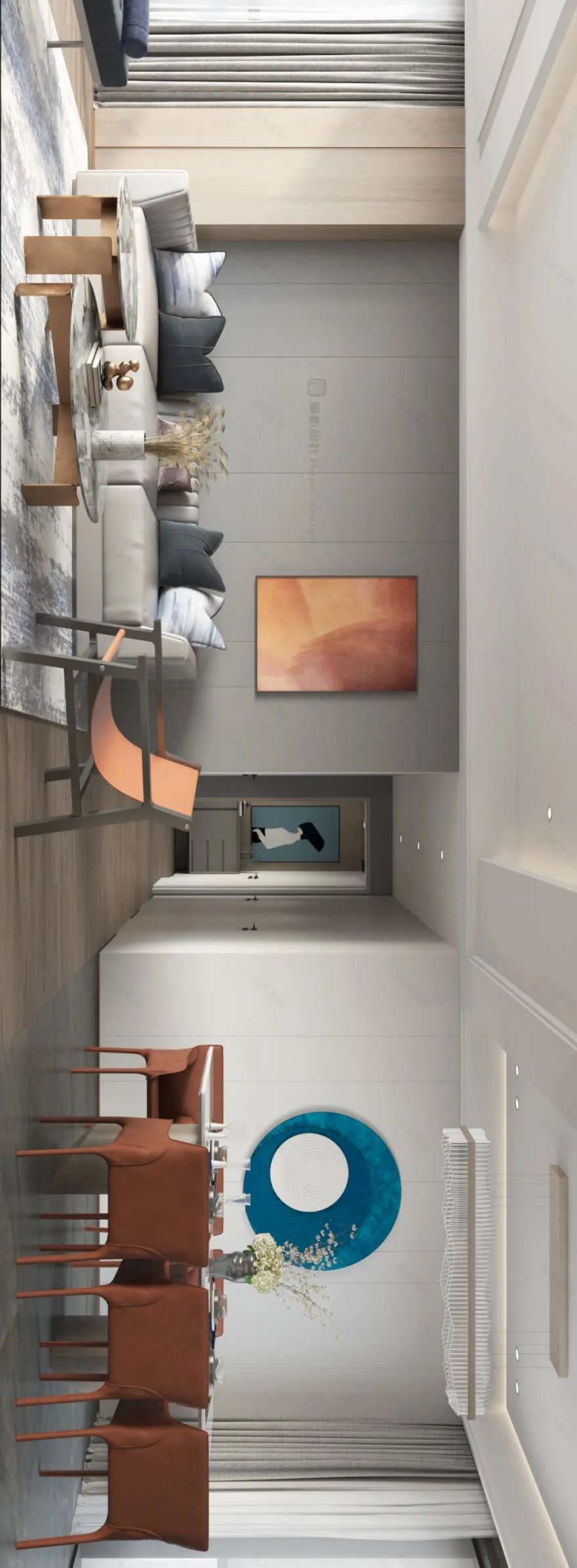 紫金山牡丹园二期 138m²平层户型解析 | 厚朴设计打造奢致生活空间-45