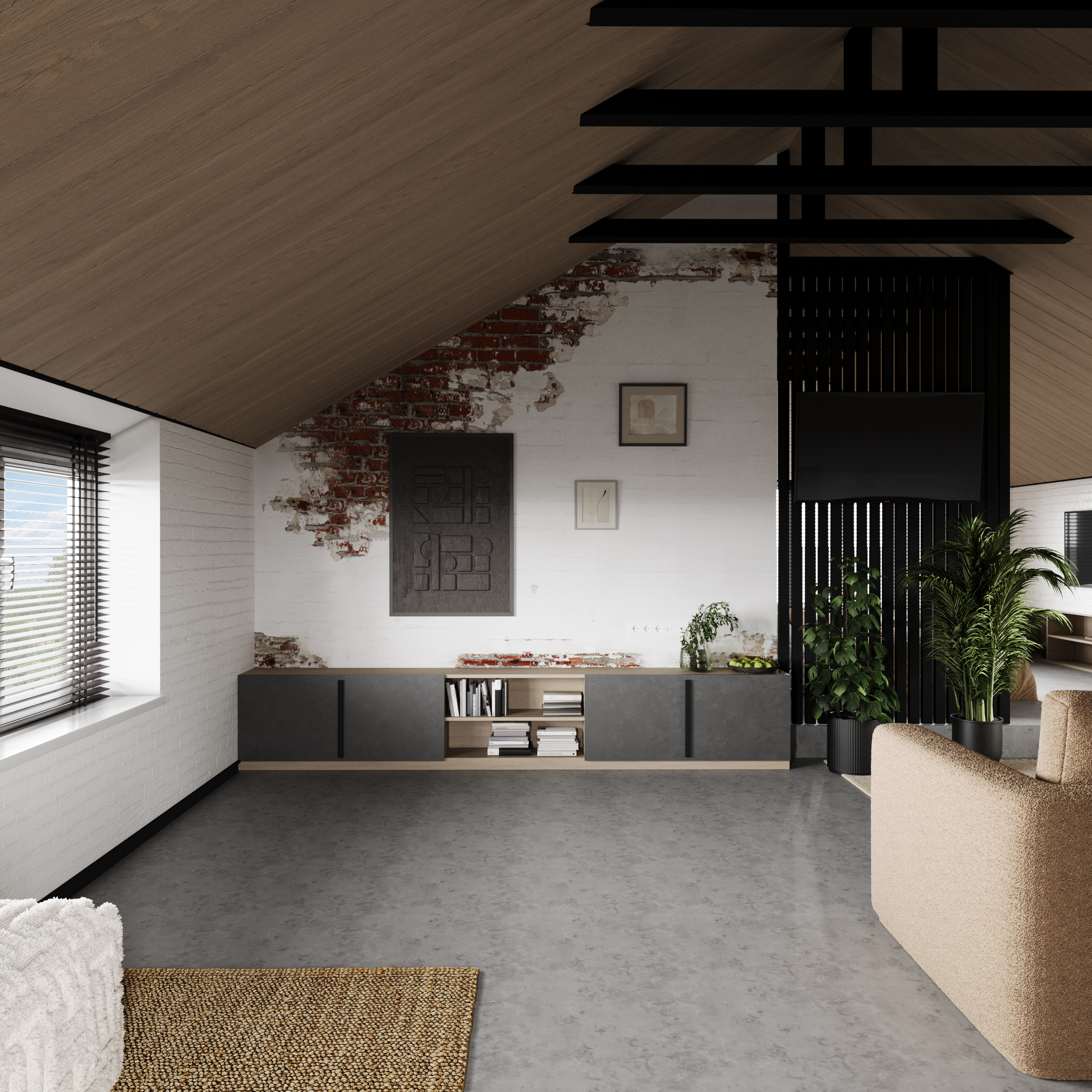 开放计划 loft 风格设计项目-4